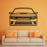 2019 Charger Front View Metal Car Wall Art - NC0652