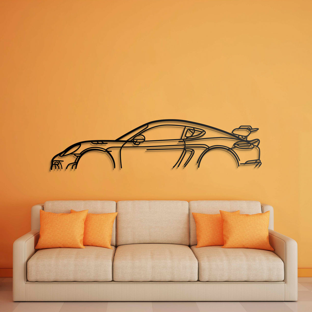 718 GT4 RS Classic Metal Car Wall Art - NC0841