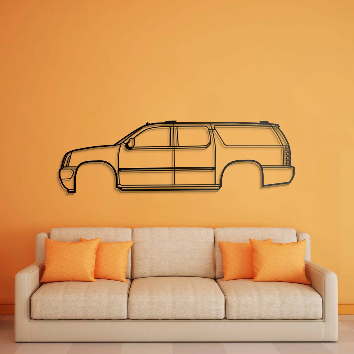 2007 Yukon 3rd Gen Metal Car Wall Art - NC0357