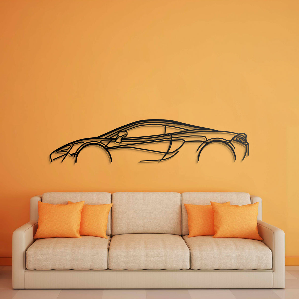 570S Classic Metal Car Wall Art - NC0838