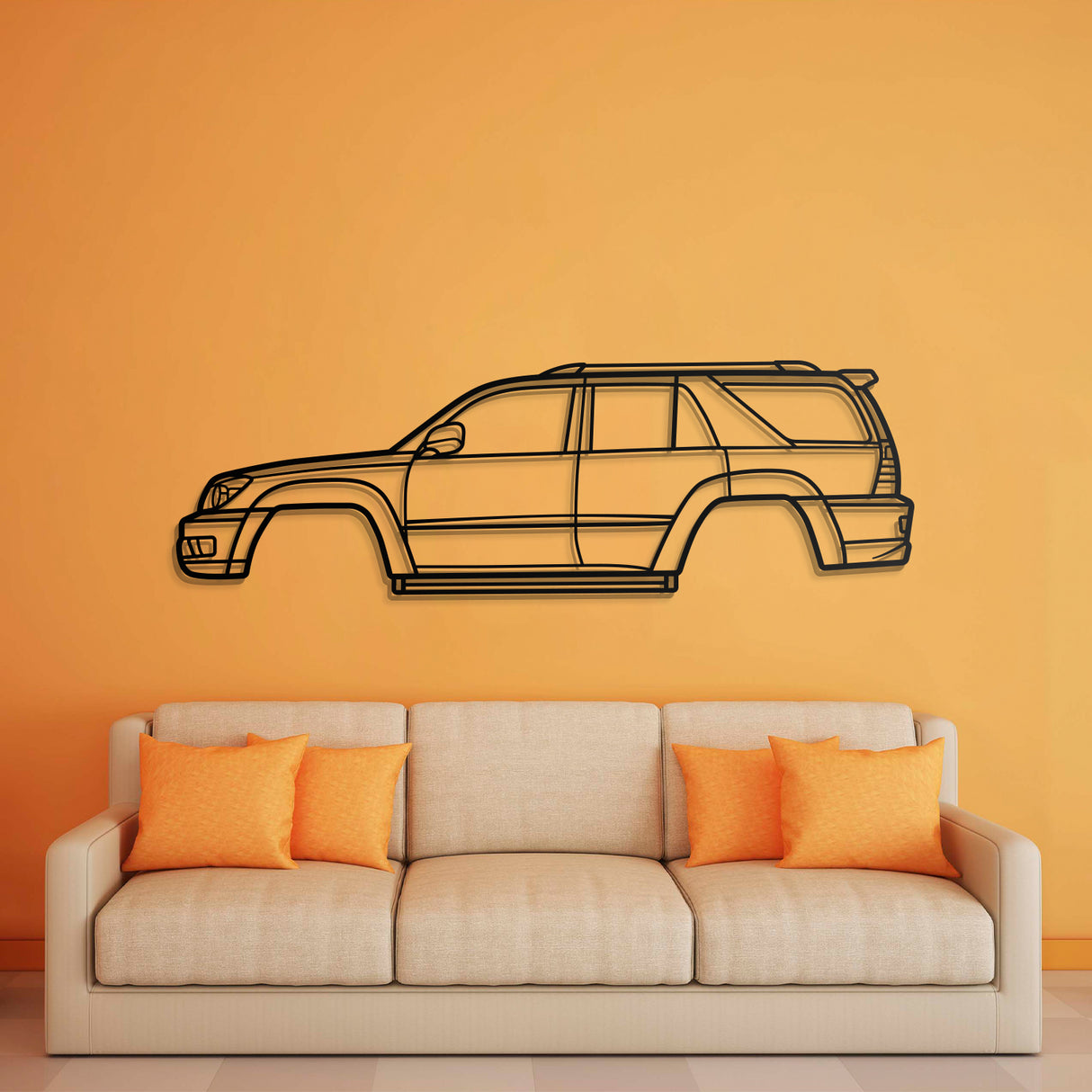 2003 4Runner 4th Gen (N210) Metal Car Wall Art - NC0304