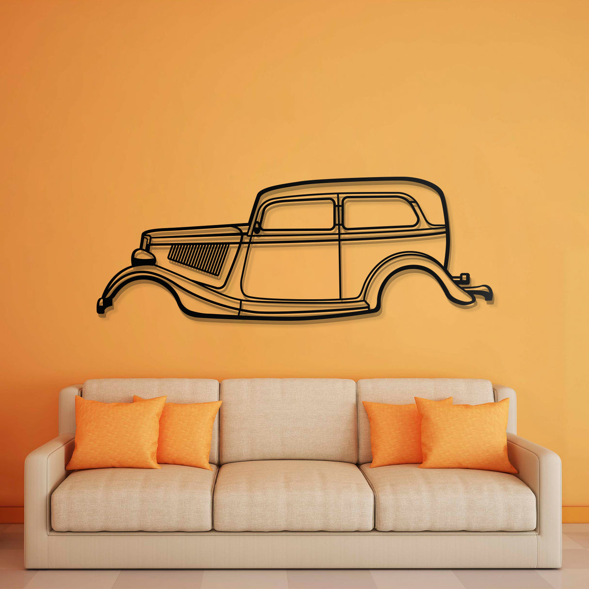 1934 Tudor Metal Car Wall Art - NC0006