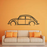 1966 Beetle Detailed Metal Car Wall Art - NC0081