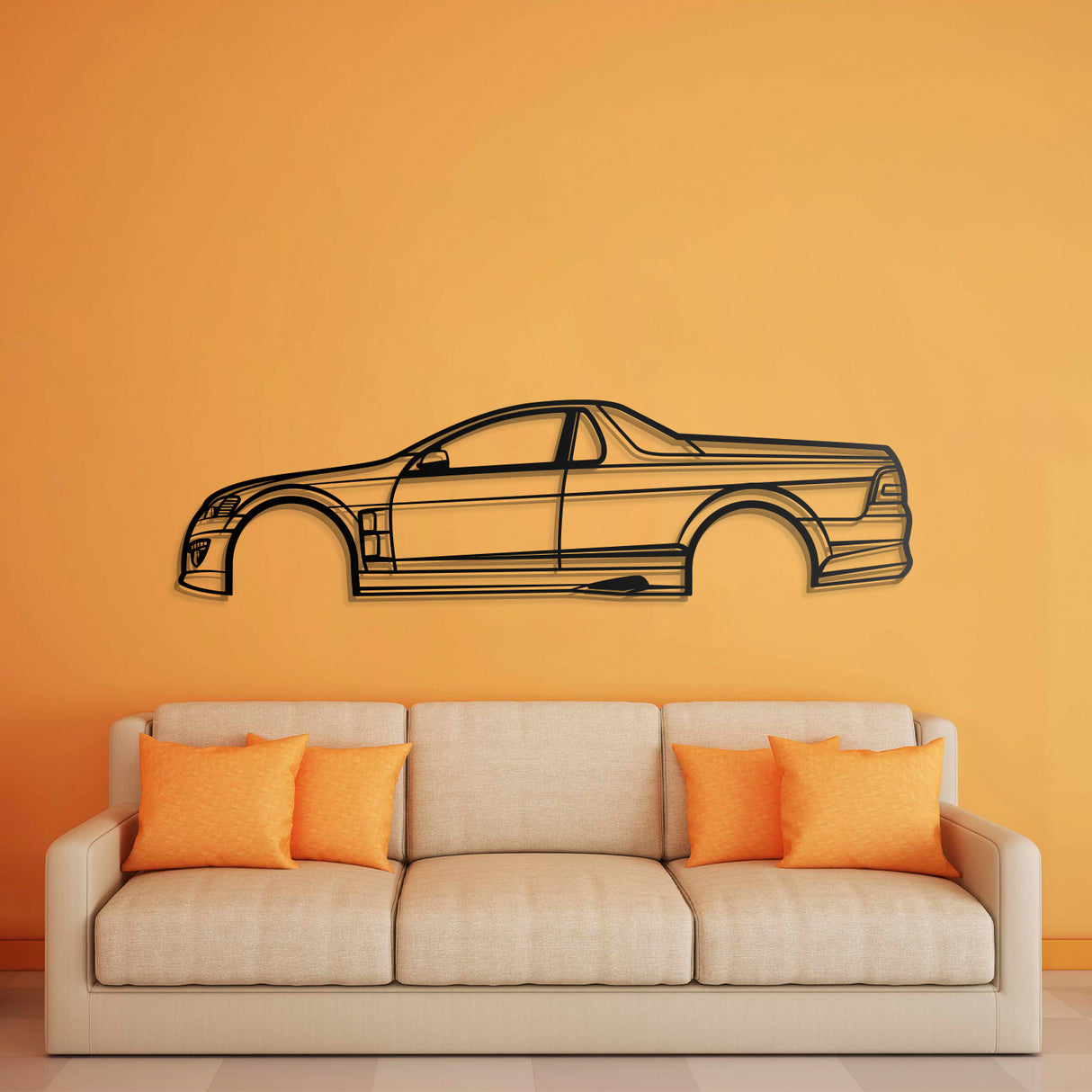 2009 HSV Maloo Metal Car Wall Art - NC0391