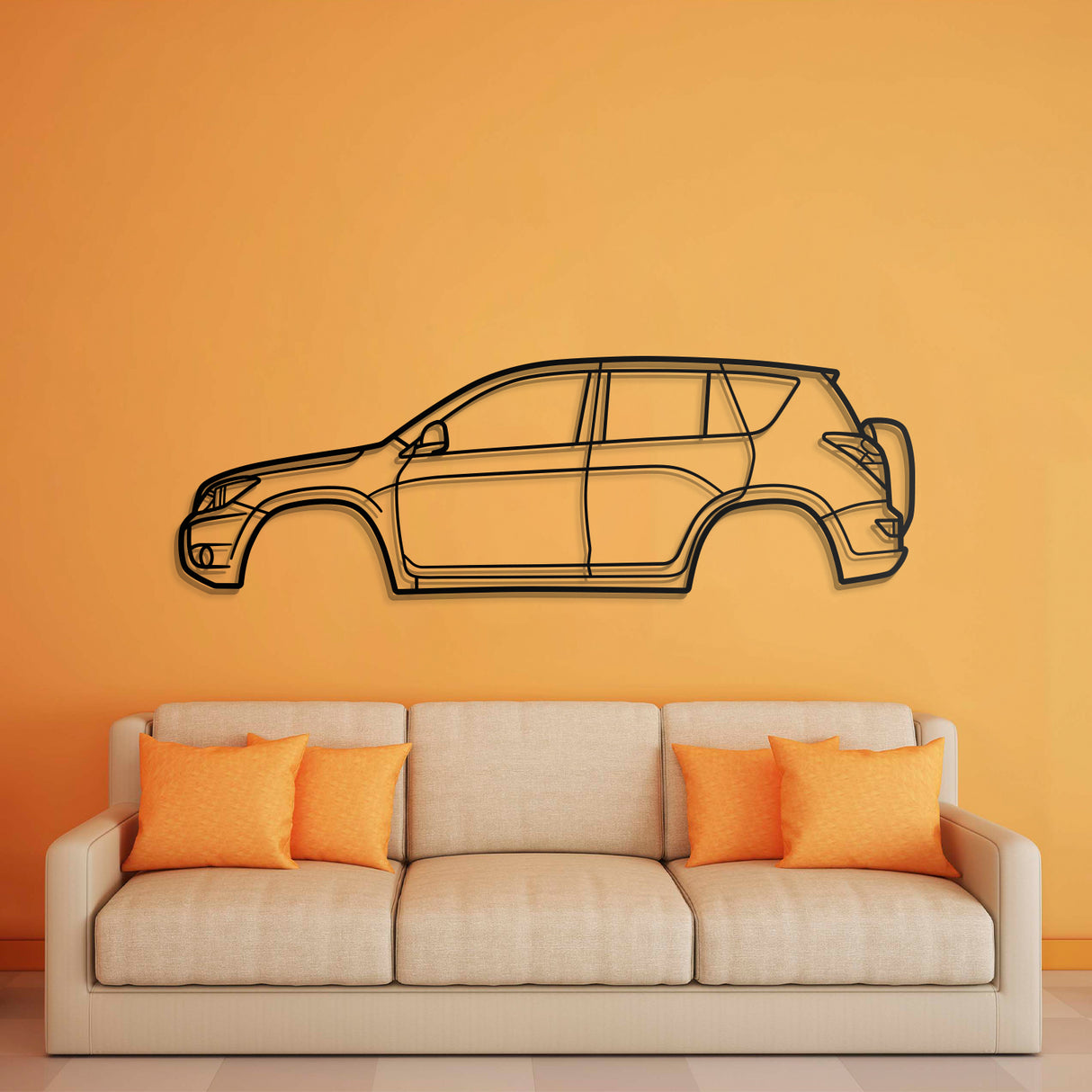 2006 Rav4 3rd Gen (XA30) Metal Car Wall Art - NC0334