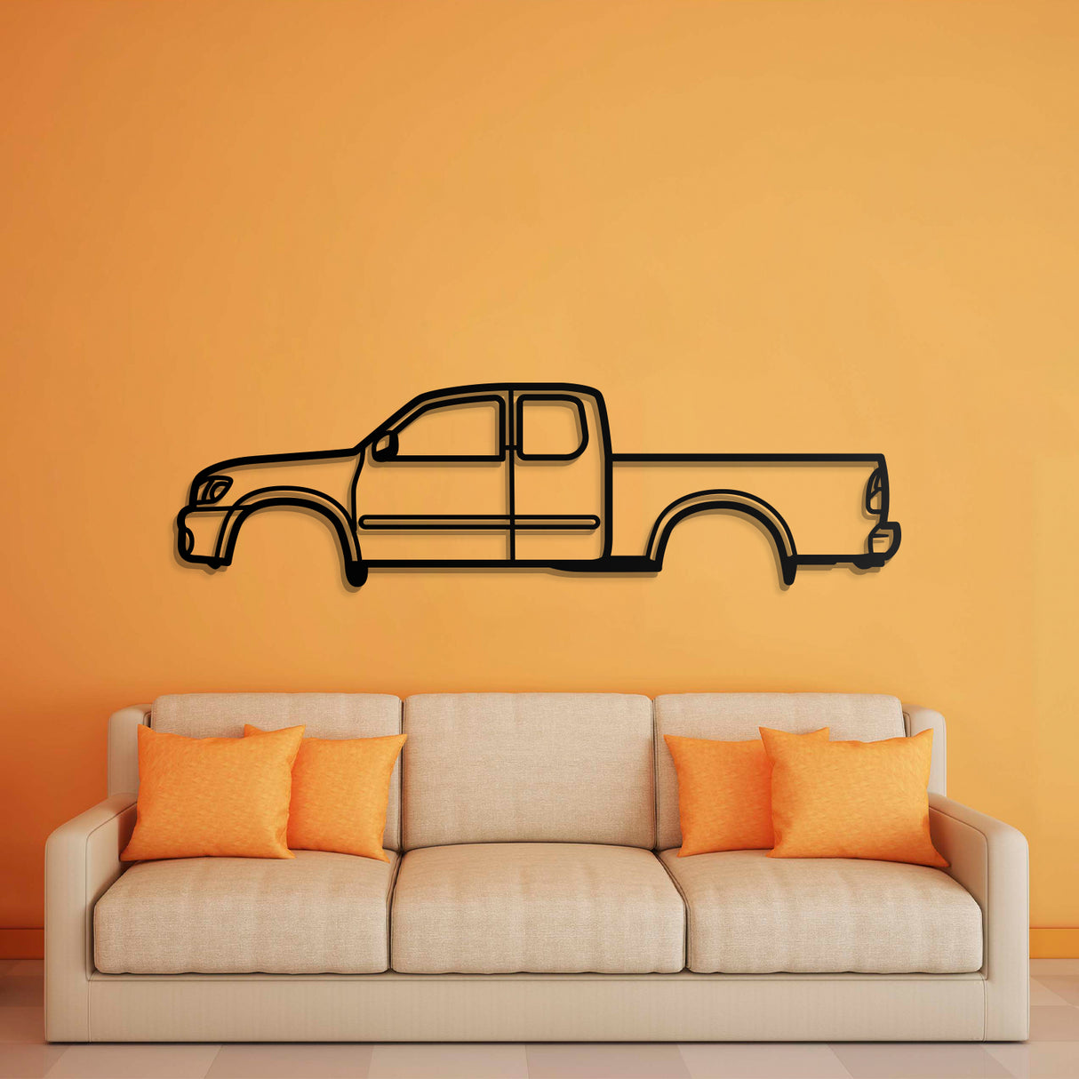 2000 Tundra 1st Gen Metal Car Wall Art - NC0282