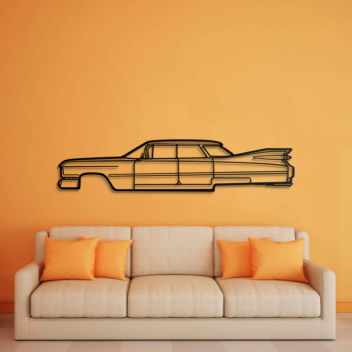 1959 Deville Metal Car Wall Art - NC0057