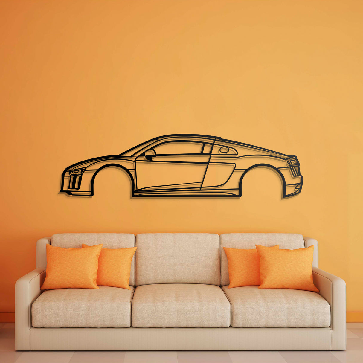 2017 RS8 V10 Metal Car Wall Art - NC0604