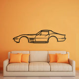 1969 Corvette Metal Car Wall Art - NC0119