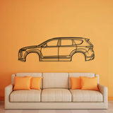 2019 Santa Fe 4th Gen Metal Car Wall Art - NC0680