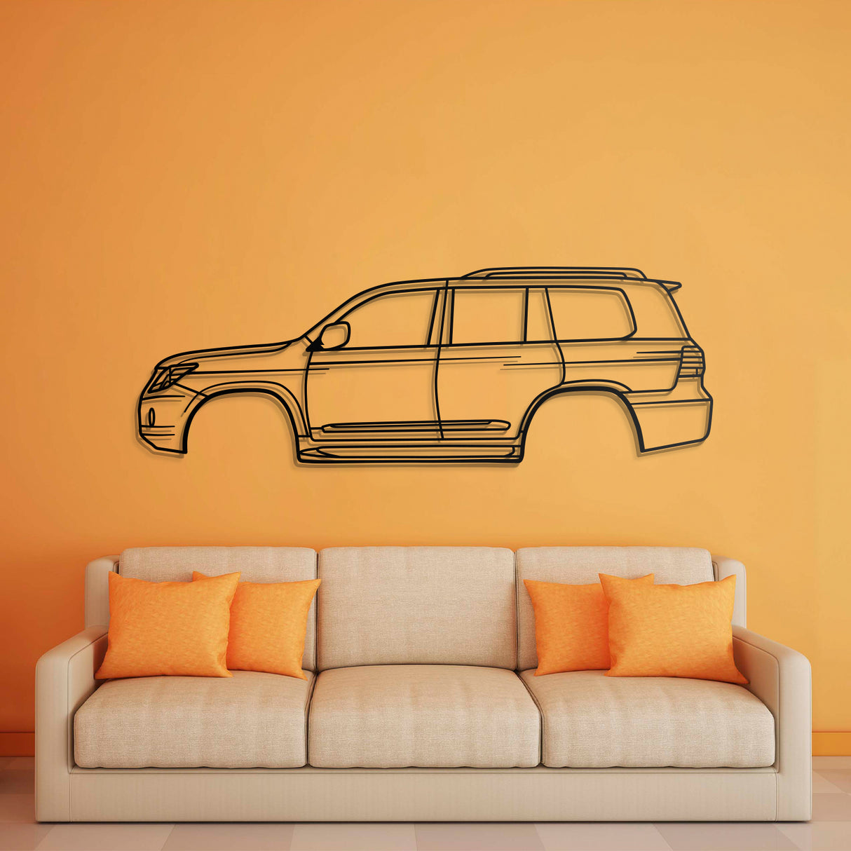 2008 LX 3rd Gen Metal Car Wall Art - NC0373