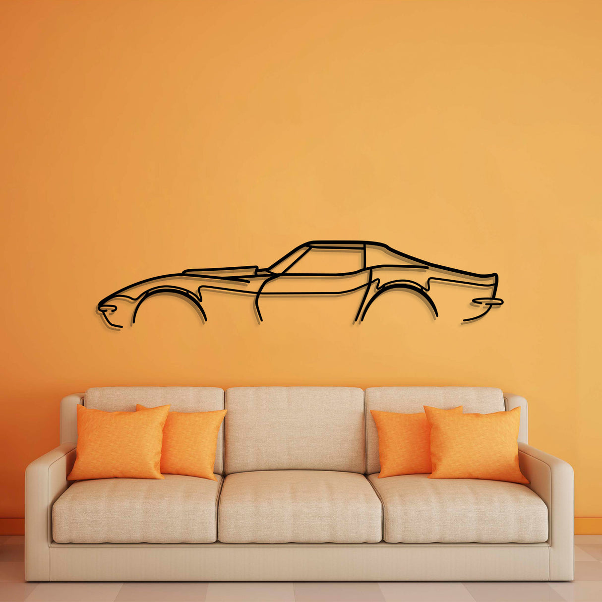 Corvette C3 L88 Classic Metal Car Wall Art - NC0915