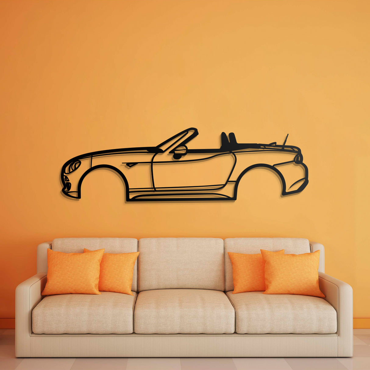 2018 124 Spider Metal Car Wall Art - NC0609