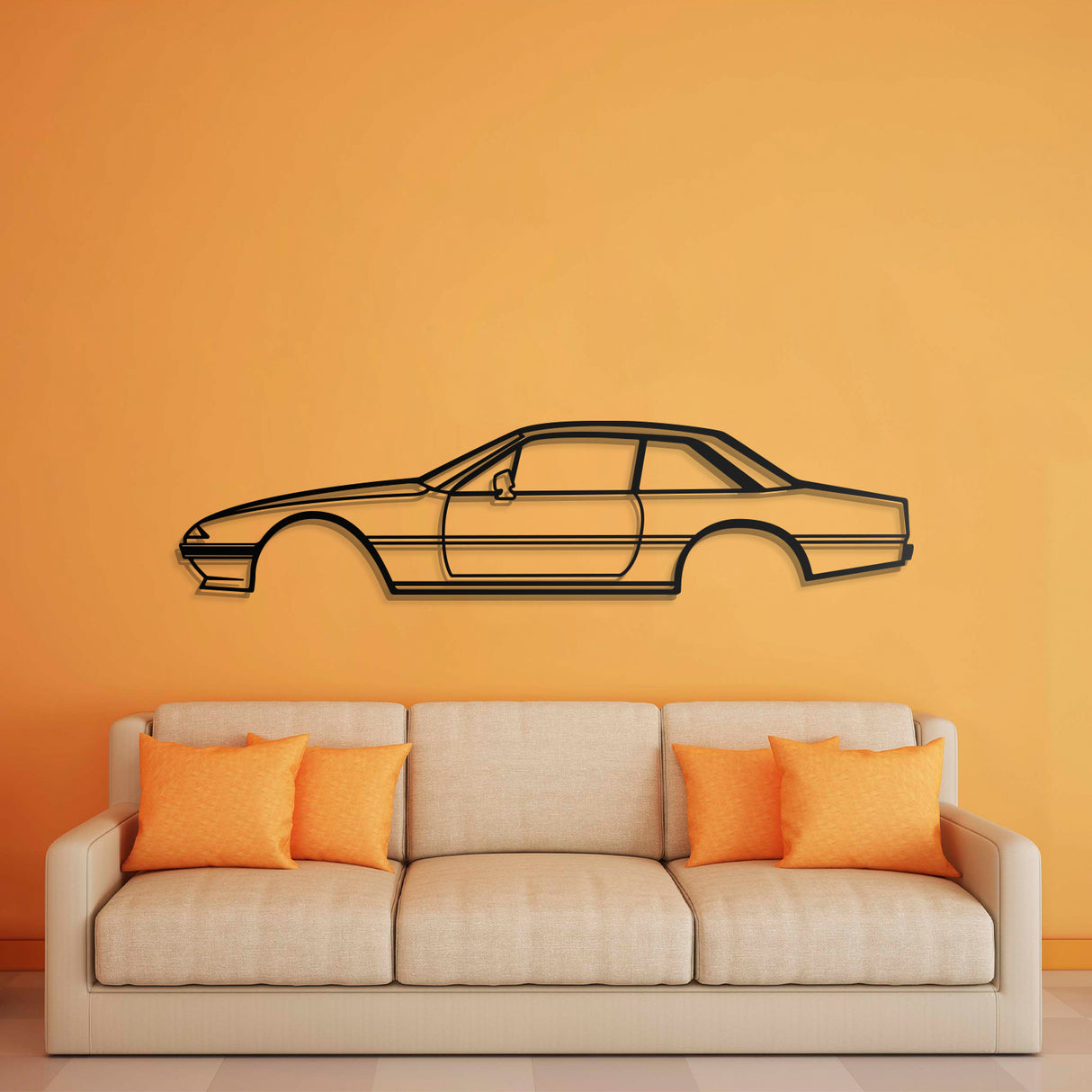 1985 400i Metal Car Wall Art - NC0203