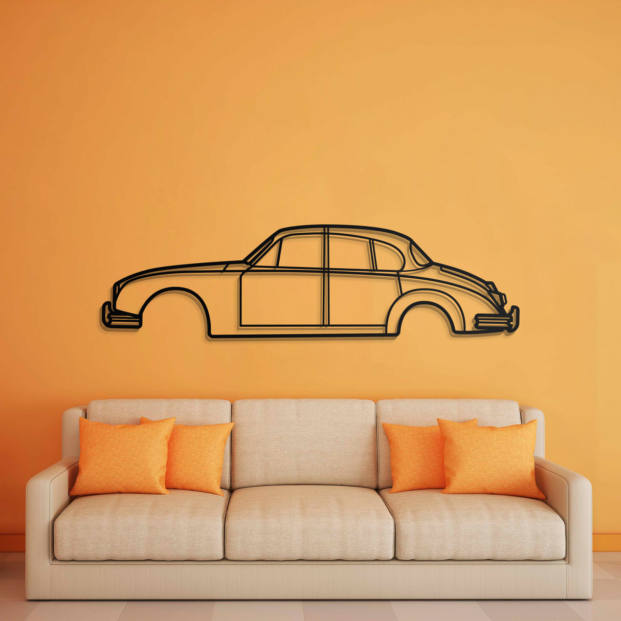 1959 MK II 3.8 Metal Car Wall Art - NC0058