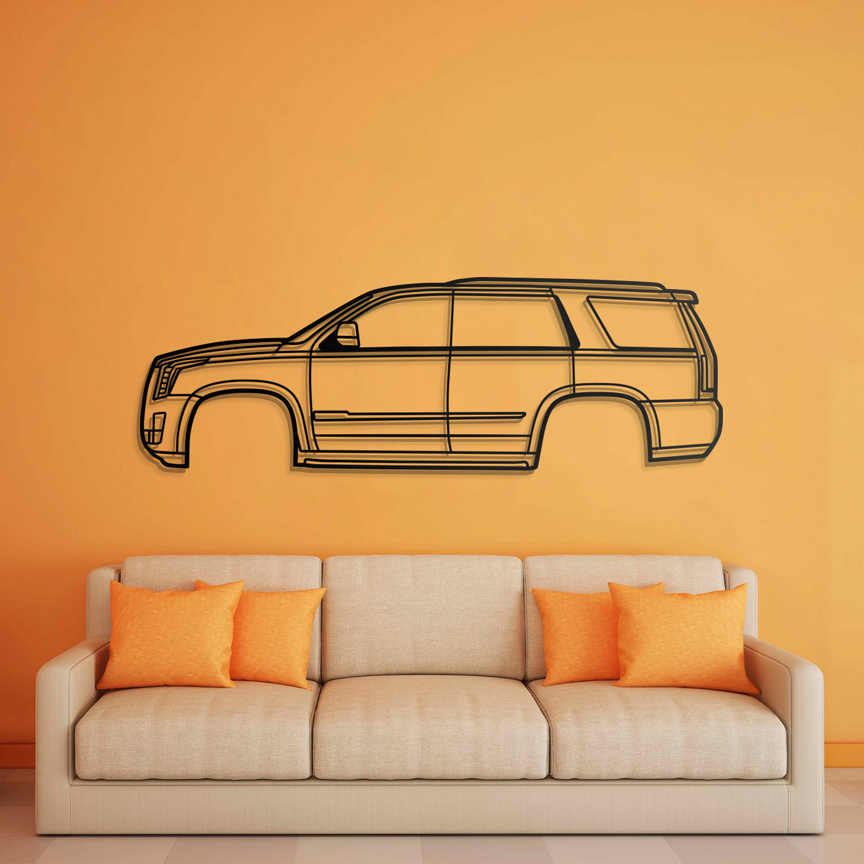 2015 Escalade 4th Gen Metal Car Wall Art - NC0528