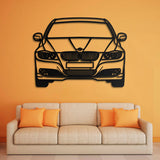 2009 E90 Front View Metal Car Wall Art - NC0386