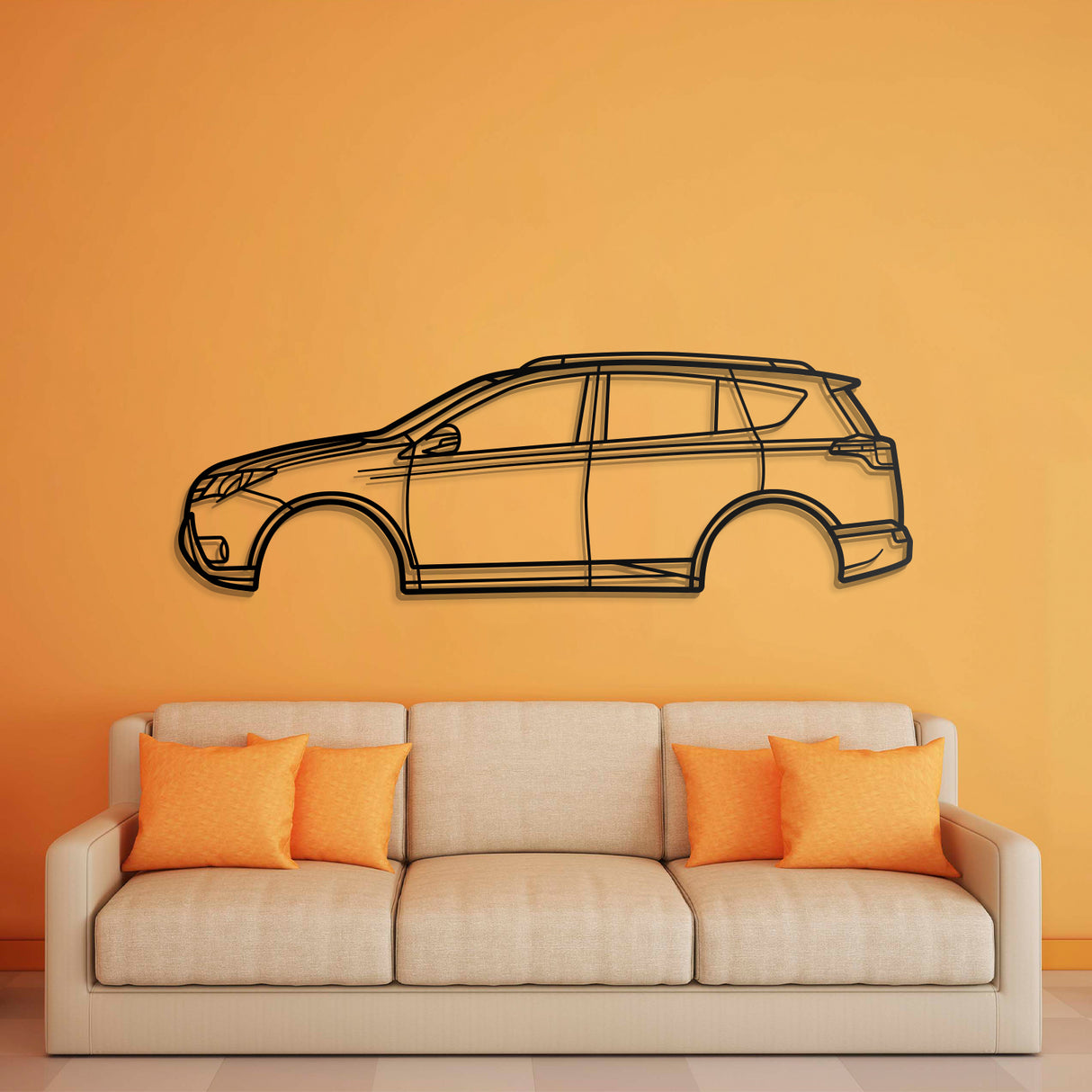 2013 RAV4 4th Gen (XA40) Metal Car Wall Art - NC0487