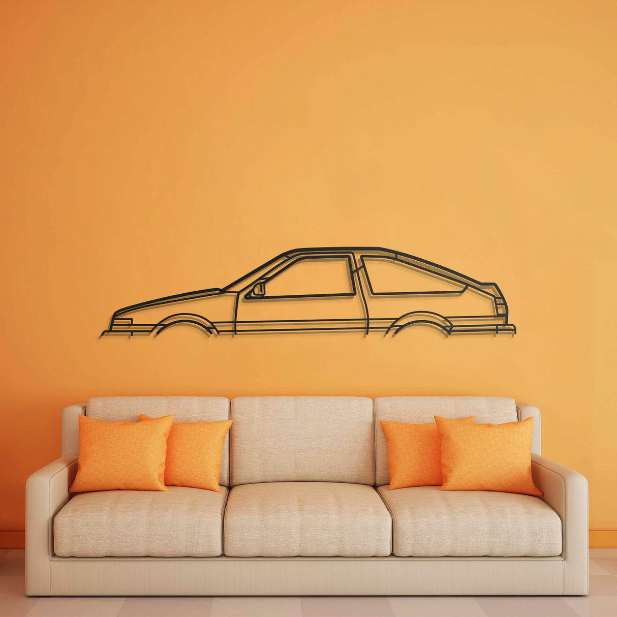 1985 Corolla AE86 Classic Metal Car Wall Art - NC0204