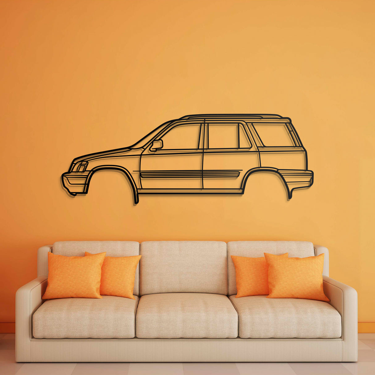 1997 CR-V 1st Gen Metal Car Wall Art - NC0261