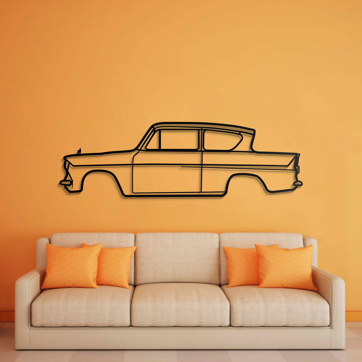 1959 Anglia 105E Metal Car Wall Art - NC0055