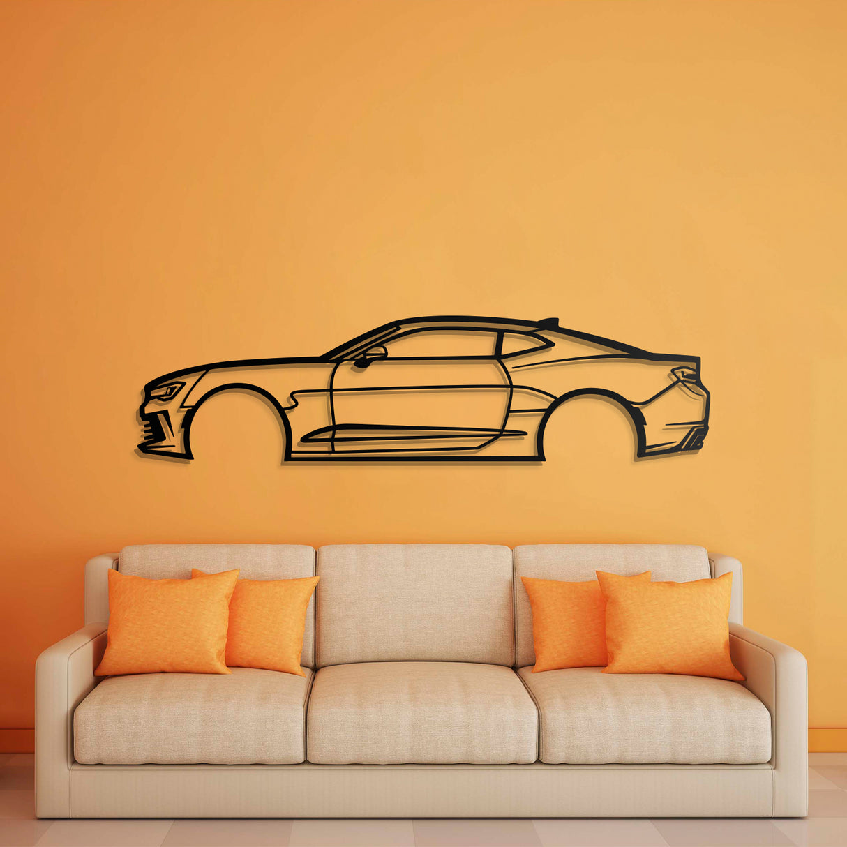 2016 Camaro Metal Car Wall Art - NC0555