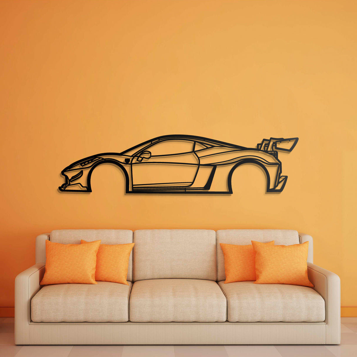 2010 458 Italia Liberty Walk Metal Car Wall Art - NC0397