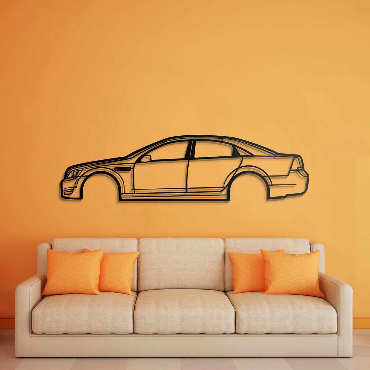 2011 Caprice Metal Car Wall Art - NC0416