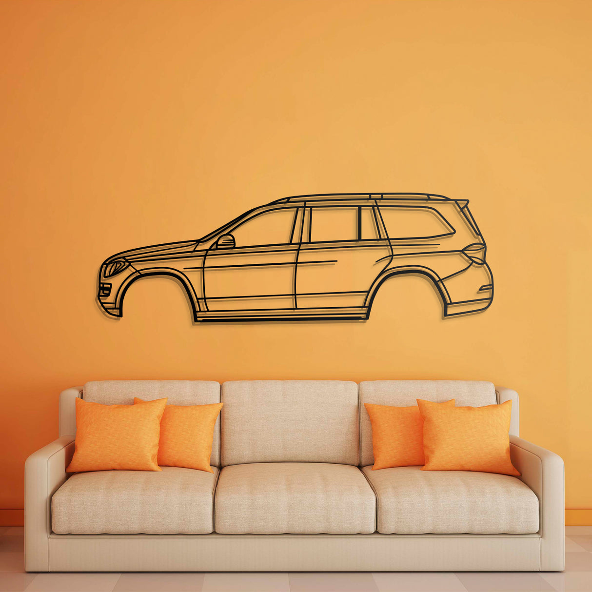 2013 GL-Class X166 (2nd Gen) Metal Car Wall Art - NC0482