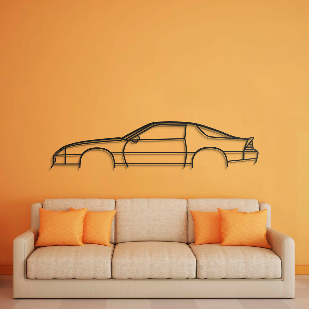 1987 Camaro Metal Car Wall Art - NC0211