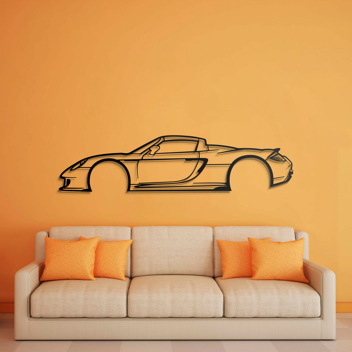 Carrera GT Metal Car Wall Art - NC0894