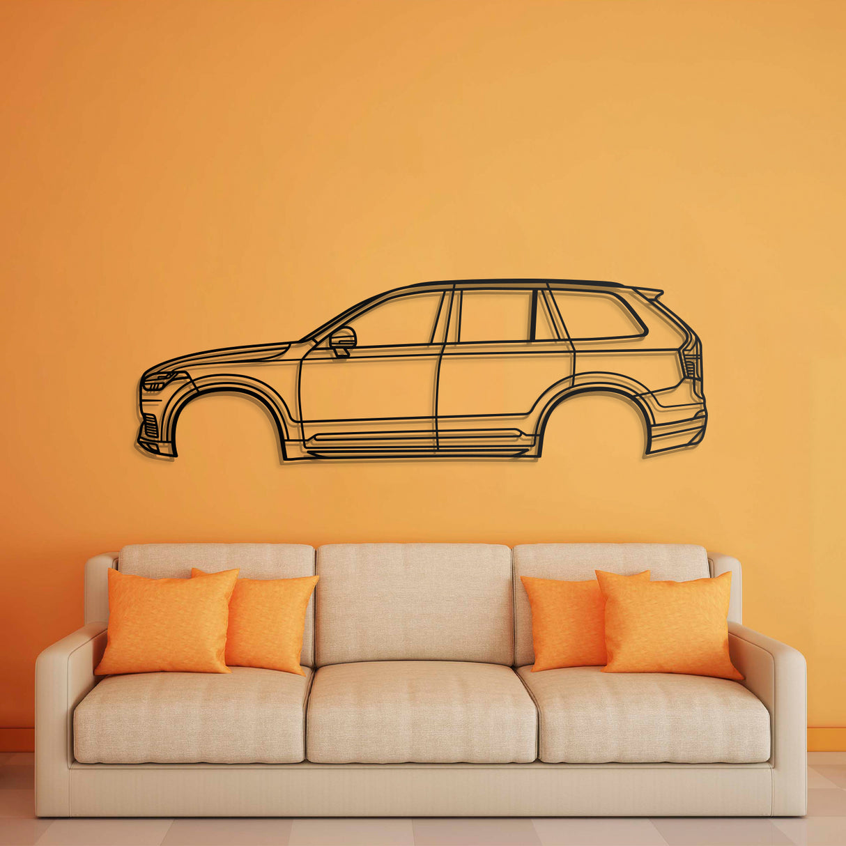 2016 XC-90 2nd Gen Metal Car Wall Art - NC0575