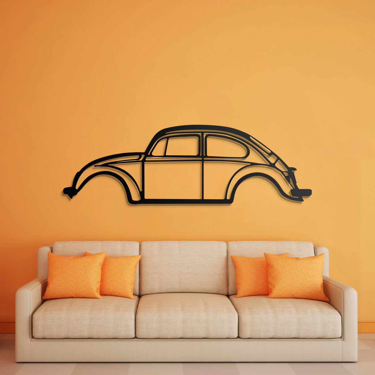 Beetle Metal Car Wall Art - NC0890