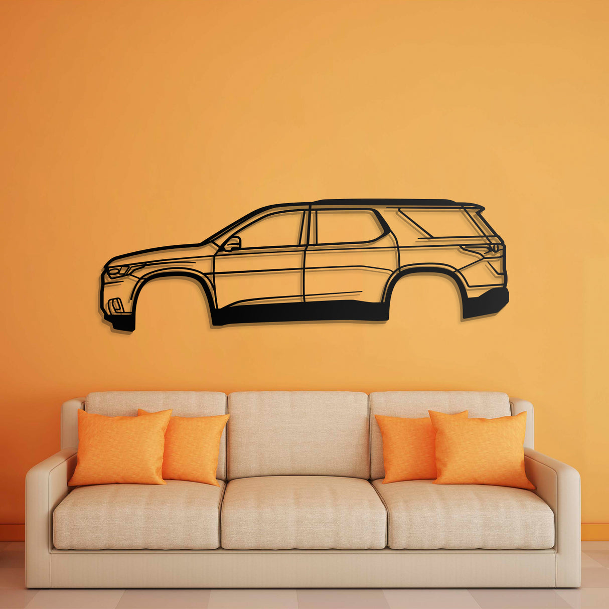 2018 Traverse 2nd Gen Metal Car Wall Art - NC0633