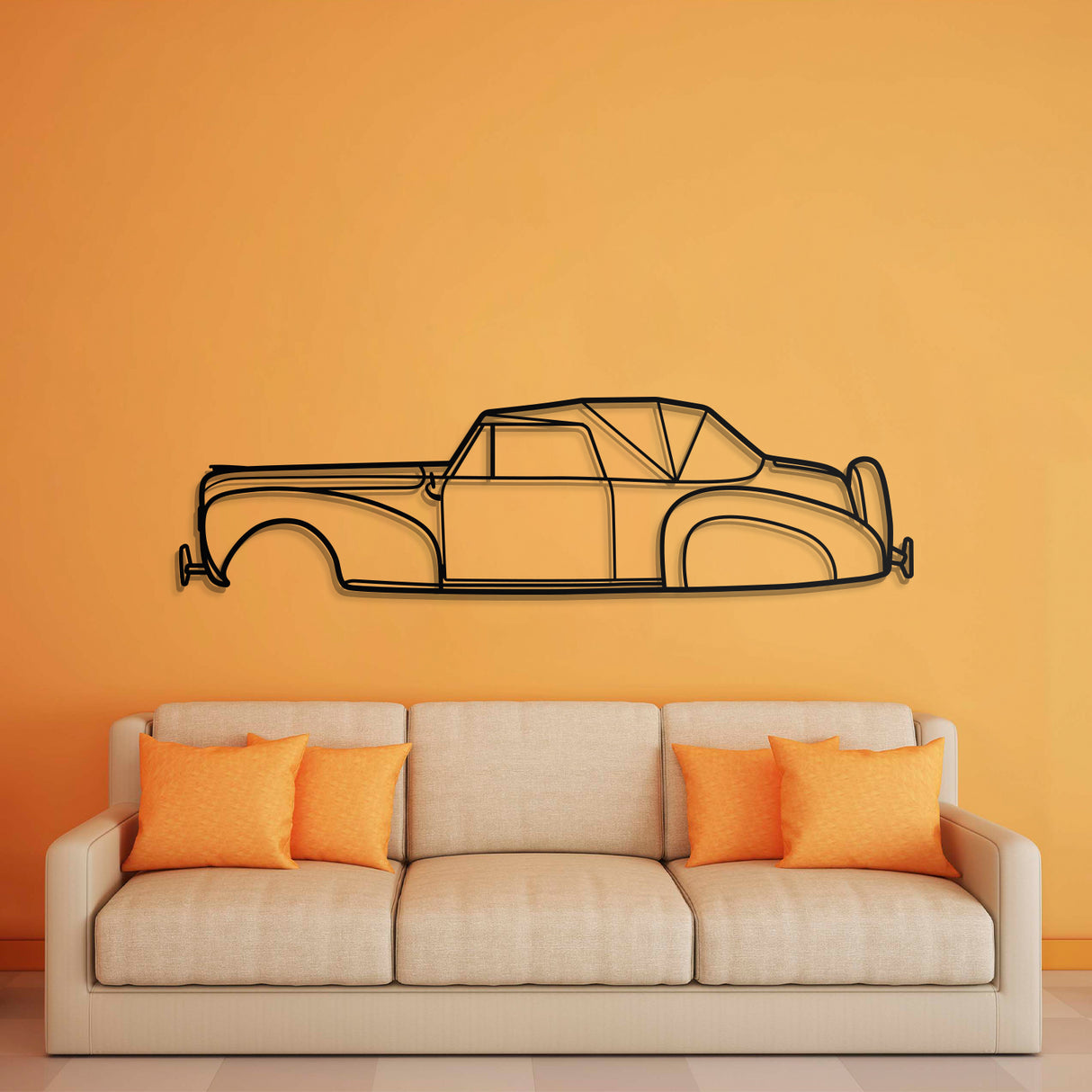 1939 Continental Metal Car Wall Art - NC0022