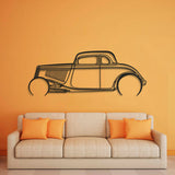 1934 Highboy Detailed Metal Car Wall Art - NC0018