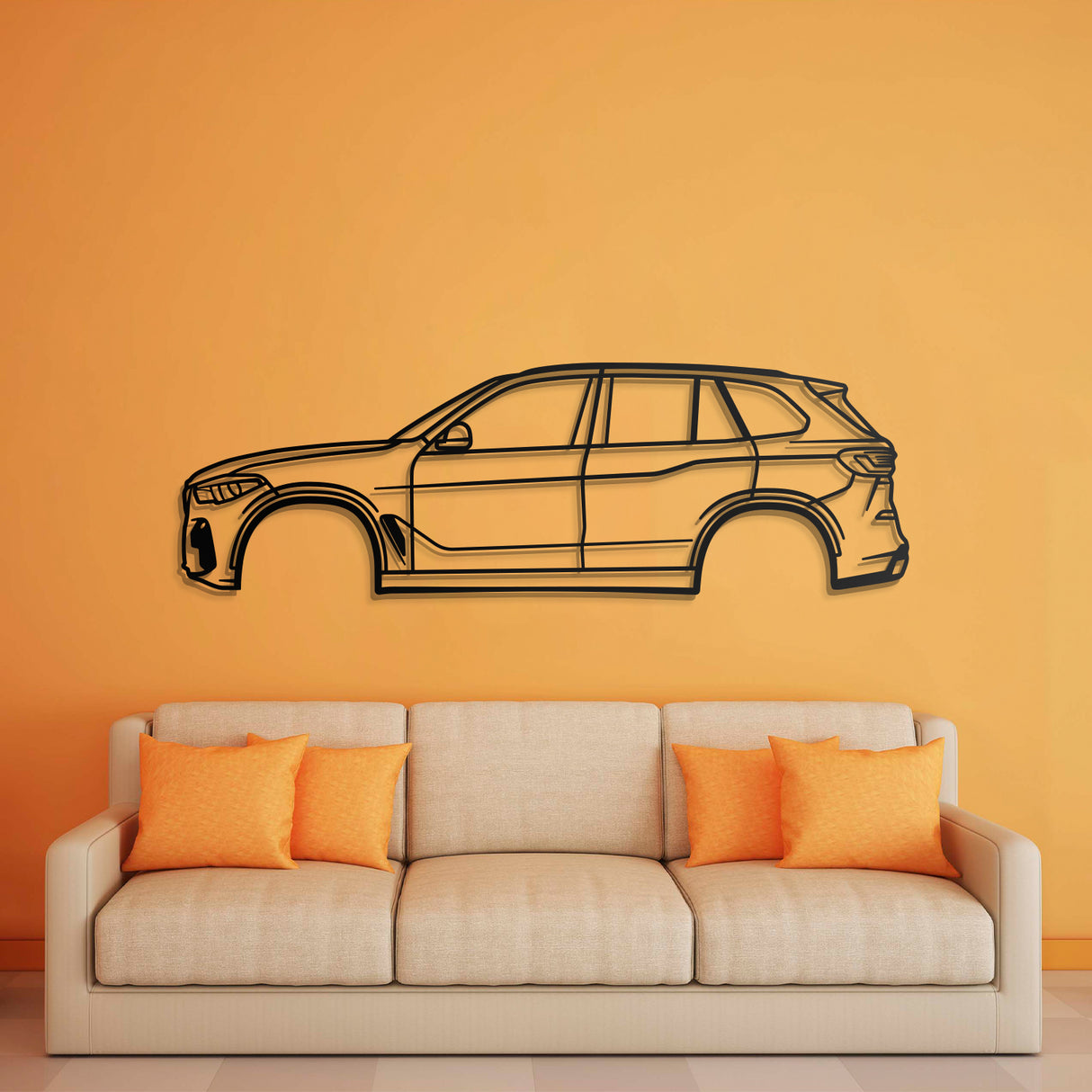 2019 X5 G05 4th Gen Metal Car Wall Art - NC0686