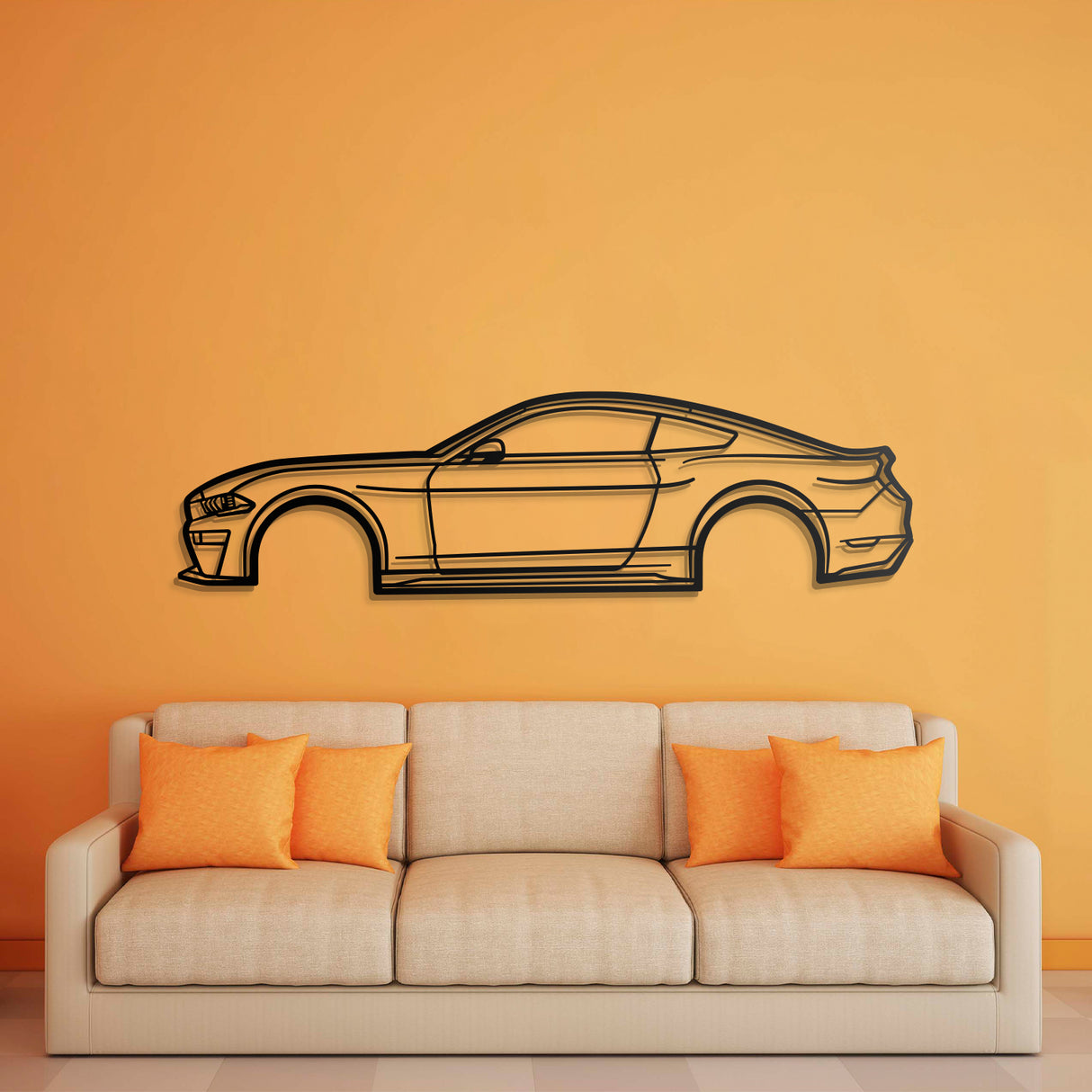 2019 Mustang Metal Car Wall Art - NC0668