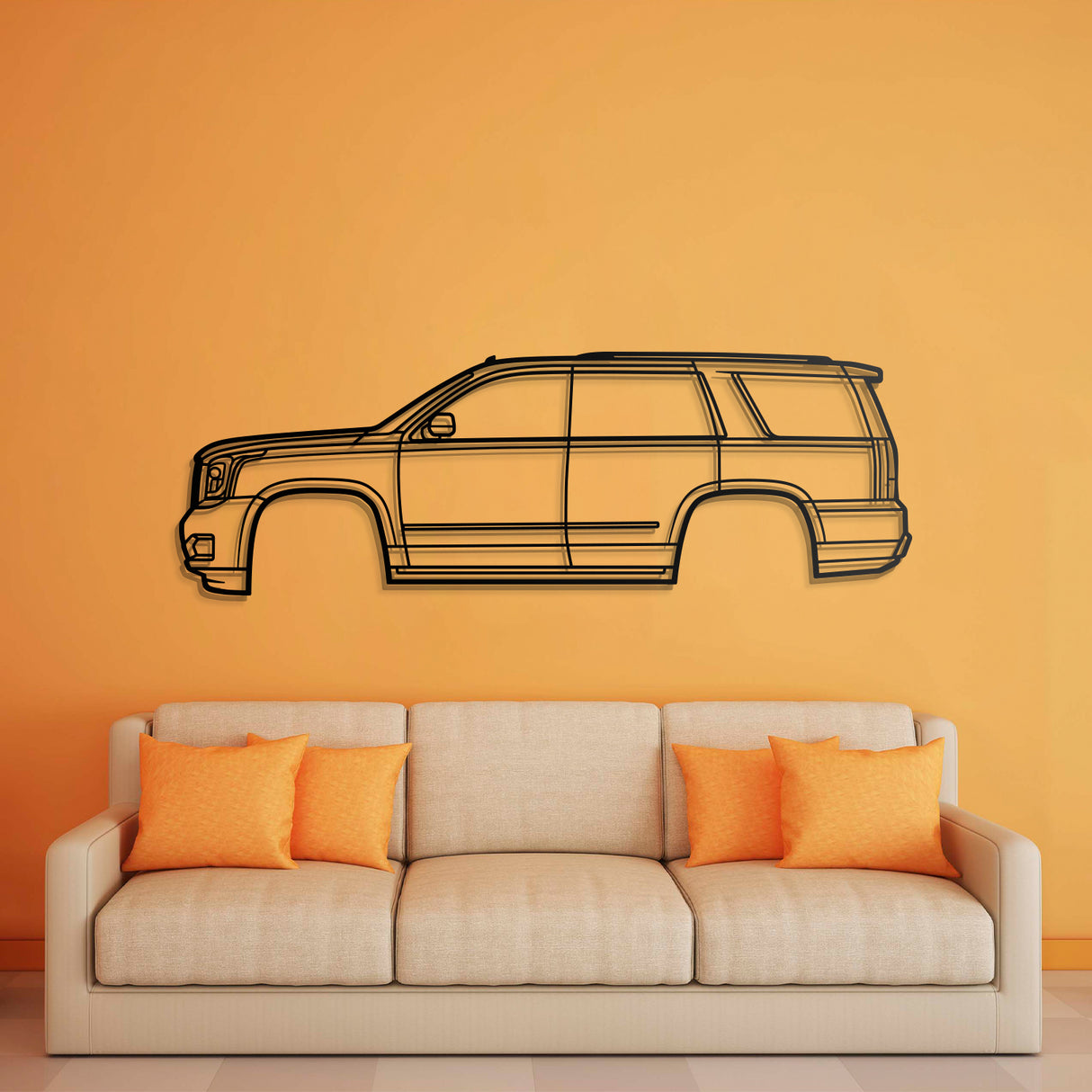 2015 Yukon 4th Gen Metal Car Wall Art - NC0549