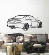 E92 Back Perspective Metal Car Wall Art - NC1300