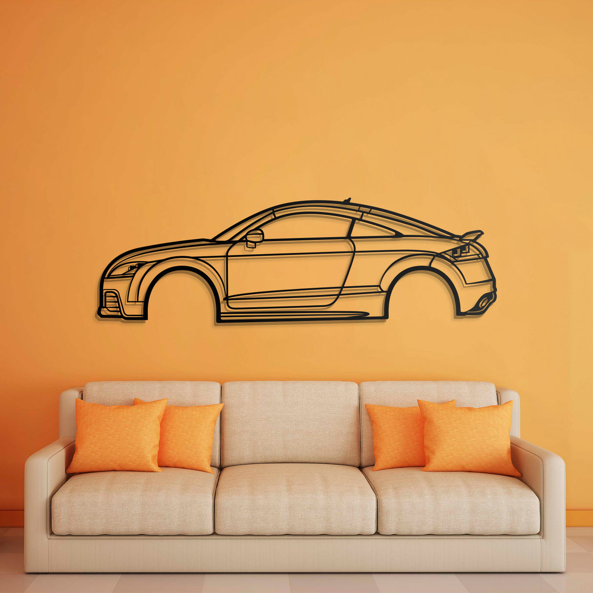 2013 TT RS Metal Car Wall Art - NC0490