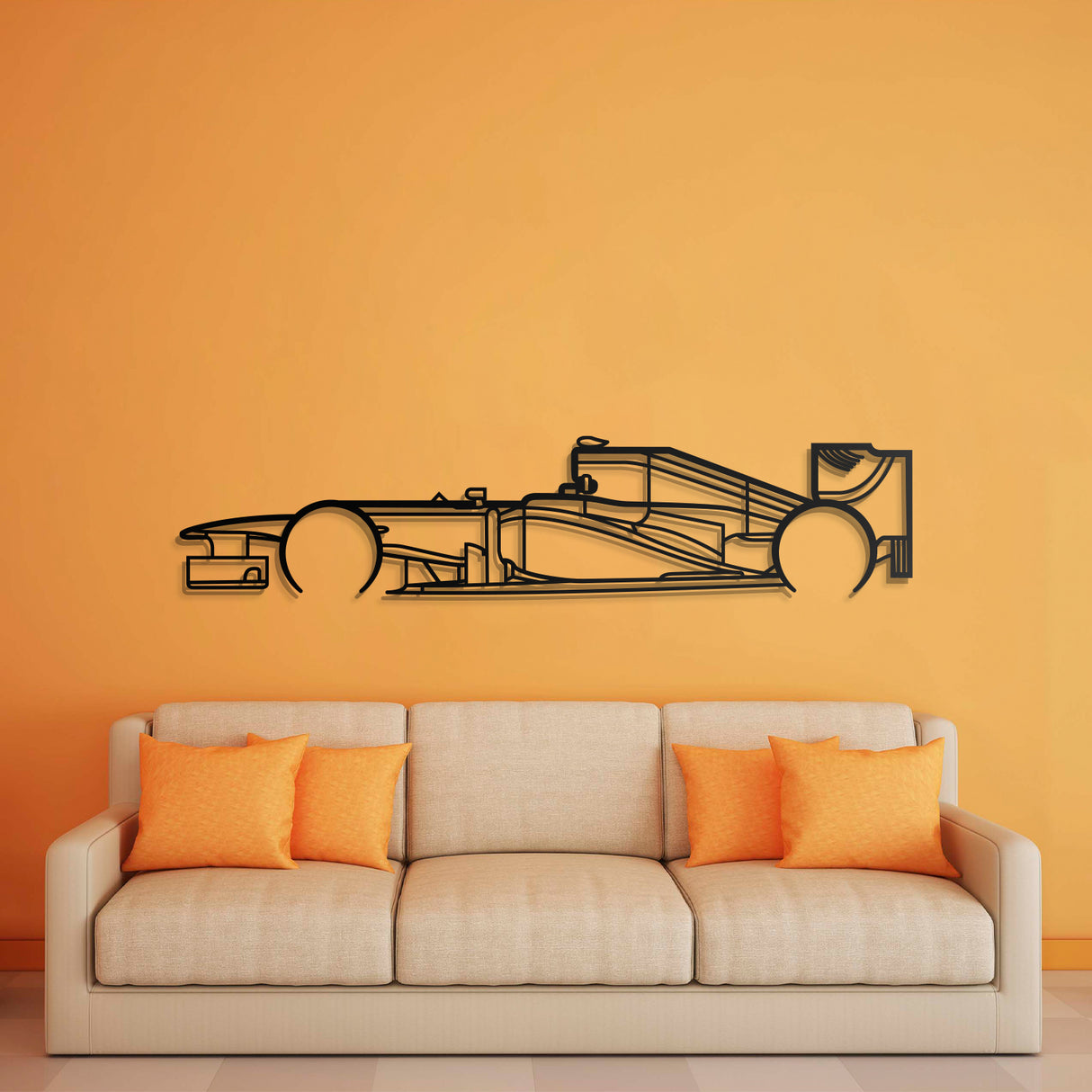 2012 RB8 Detailed Metal Car Wall Art - NC0477