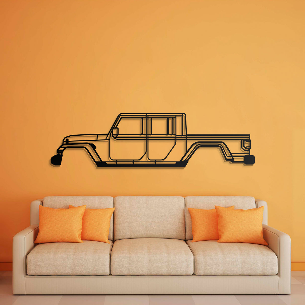 2020 Gladiator JT Metal Car Wall Art - NC0708