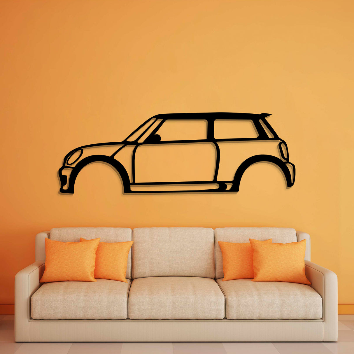 Cooper S Metal Car Wall Art - NC0913