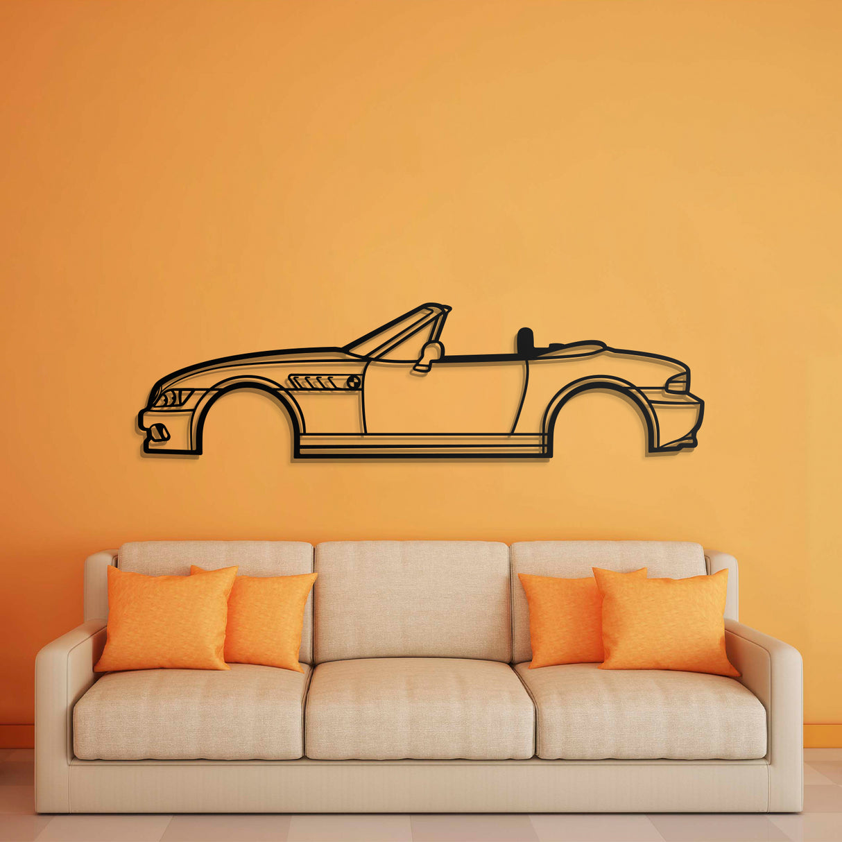 1996 Z3 Metal Car Wall Art - NC0259