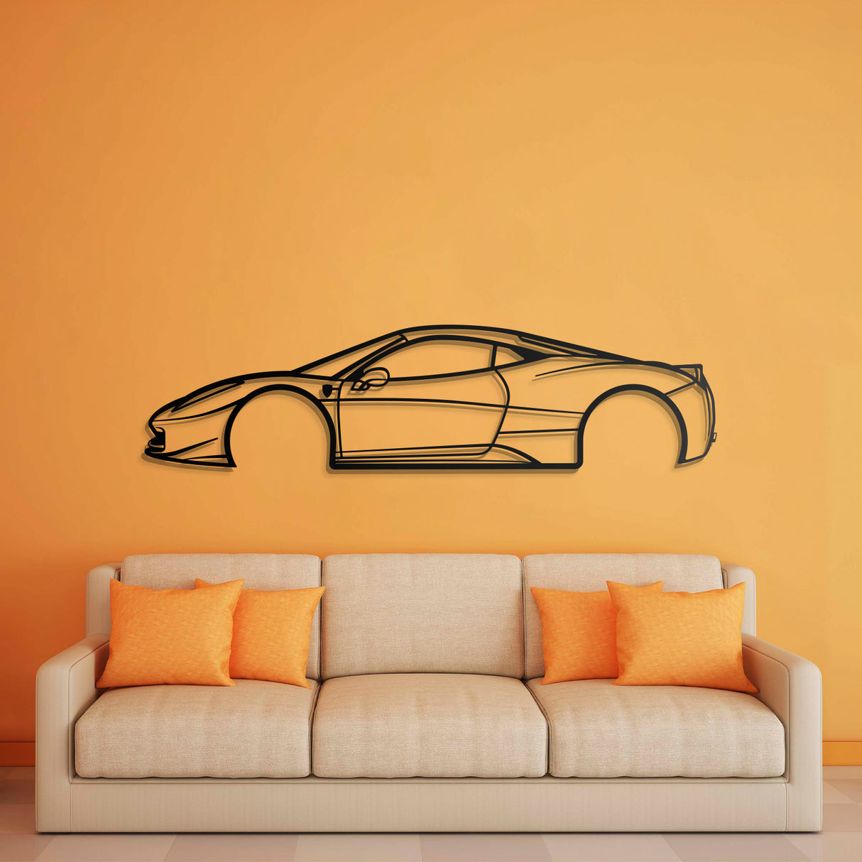 2010 458 İtalia  Metal Car Wall Art - NC0396