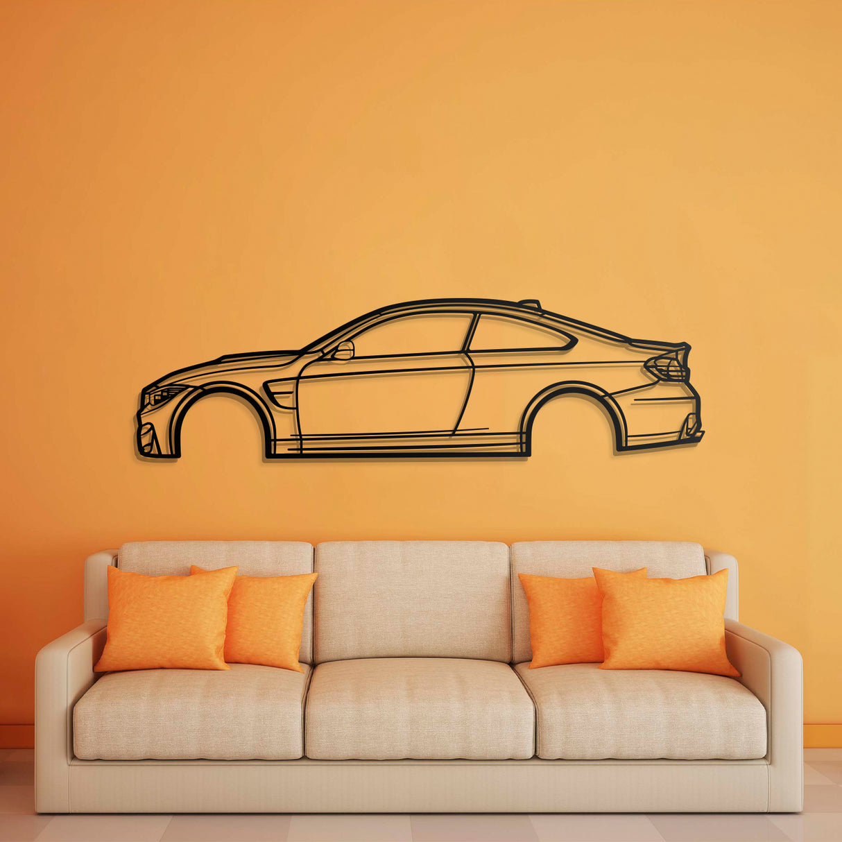 2016 M4 Competition Metal Car Wall Art - NC0567