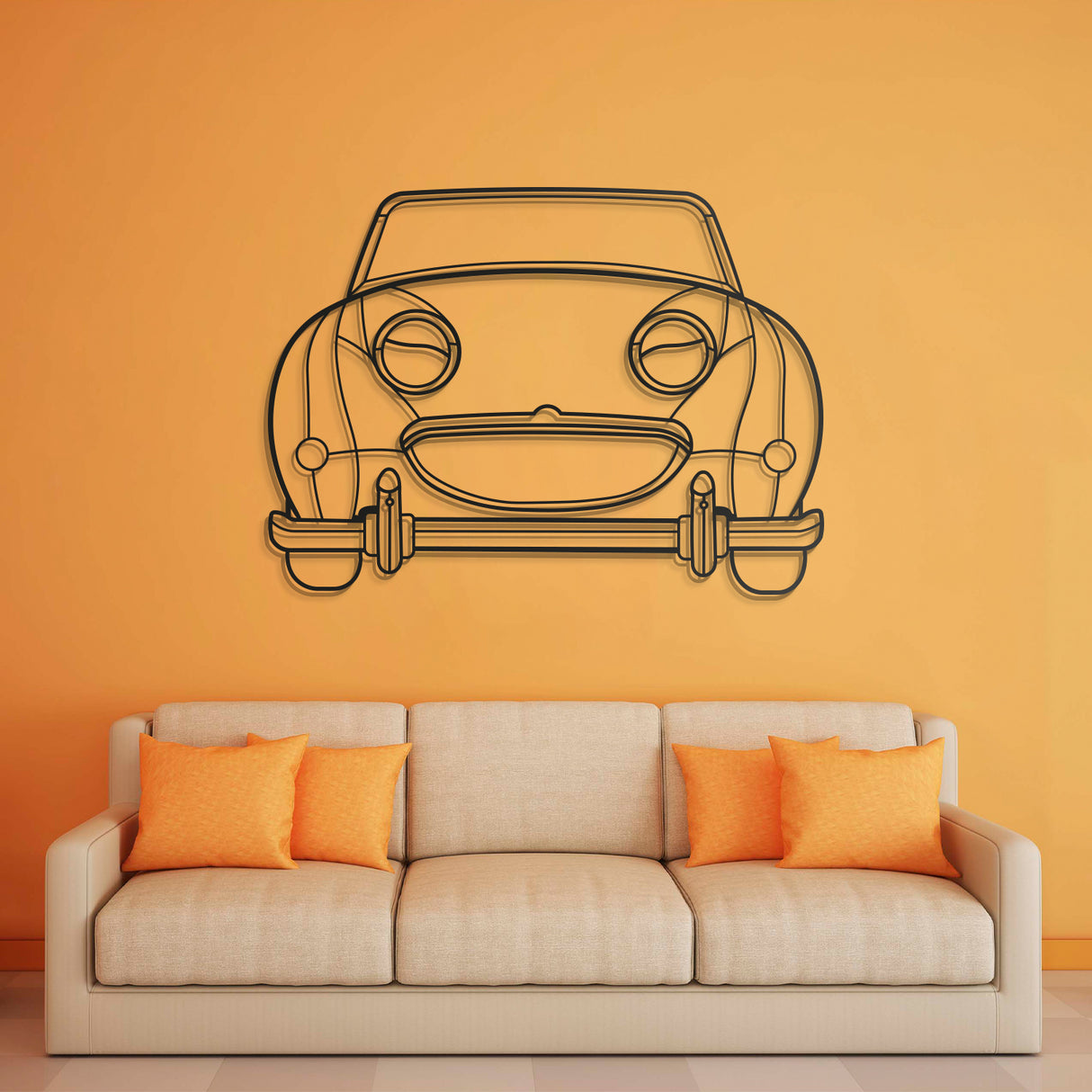 1961 Bugeye Sprite Metal Car Wall Art - NC0061