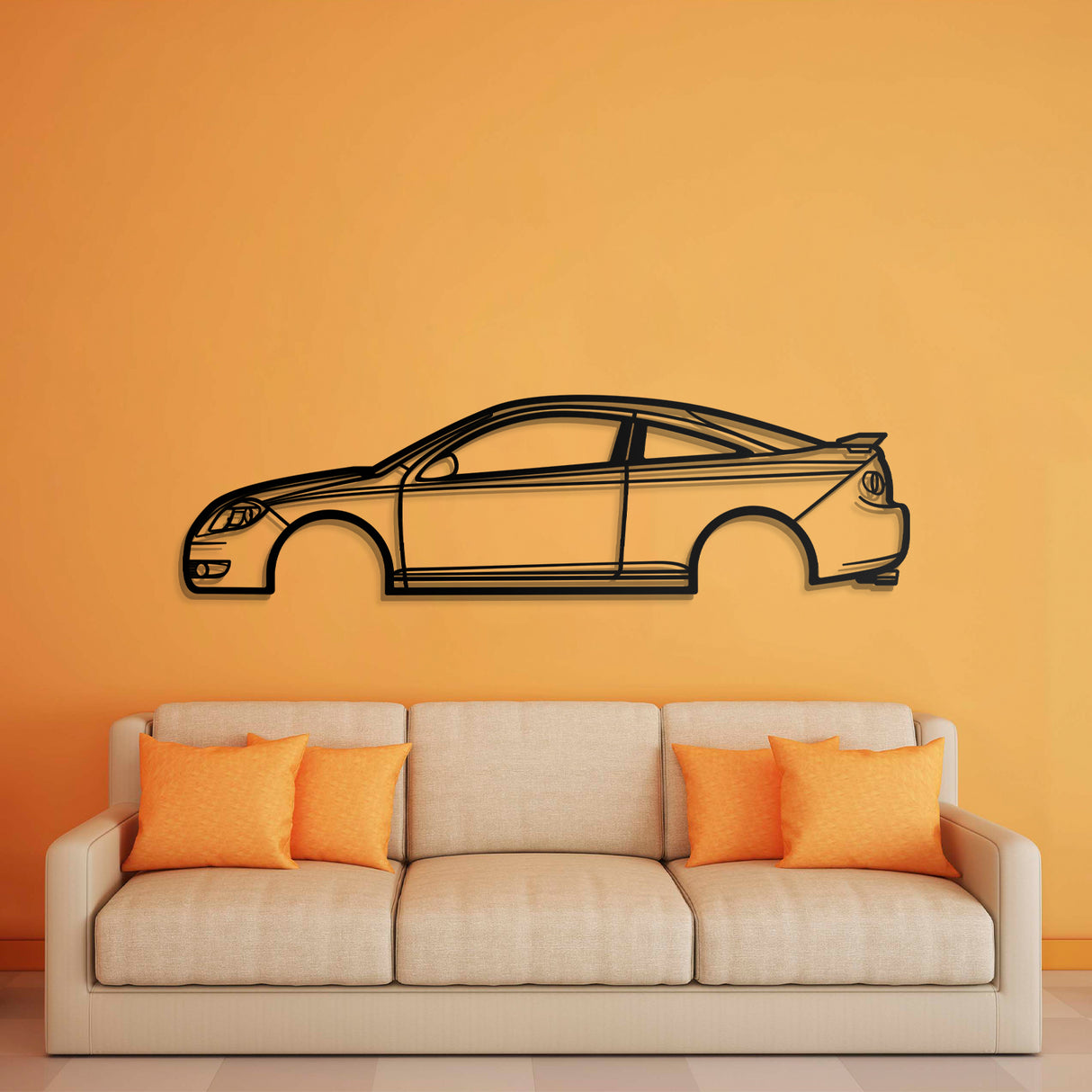 2005 Cobalt Metal Car Wall Art - NC0320