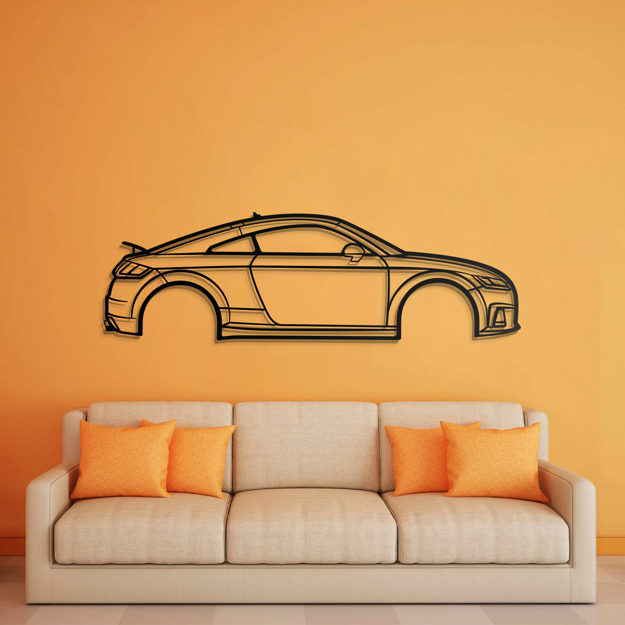 2015 TT Metal Car Wall Art - NC0544